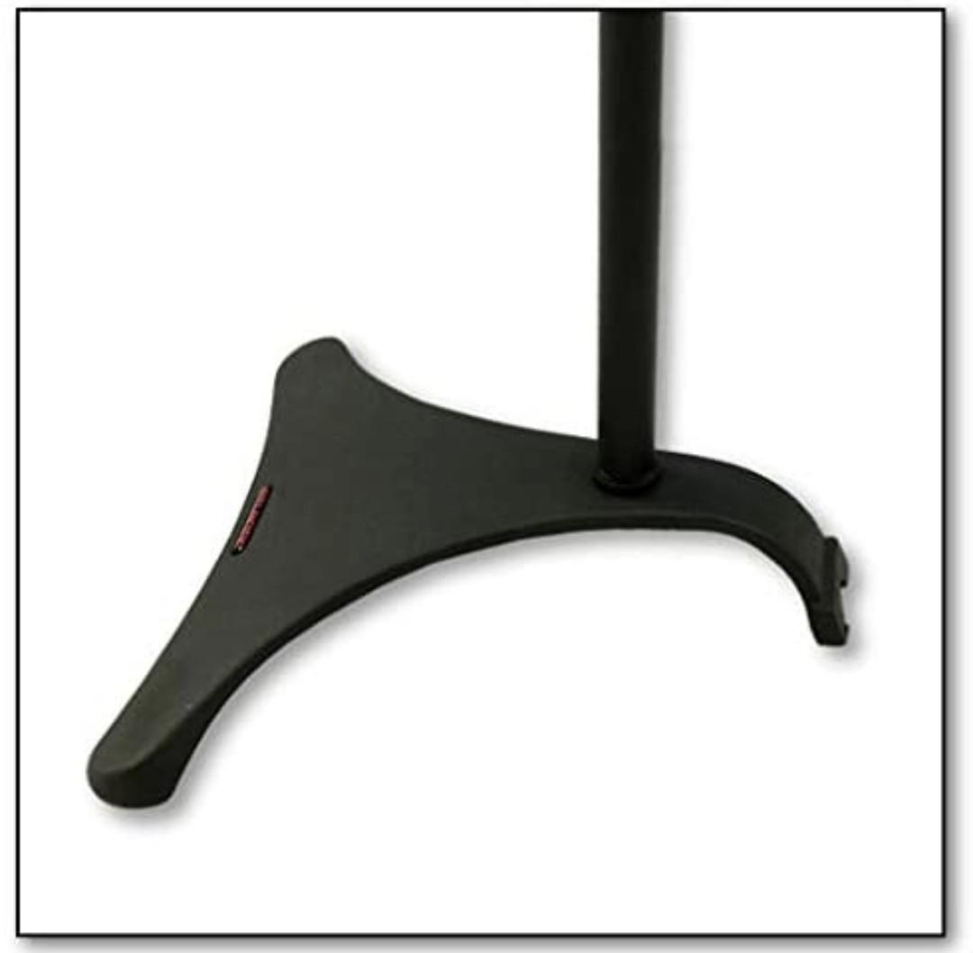 Atlantic Adjustable Height Speaker Stands Black Set of 2 Holds Satellite Speakers, Adjustable