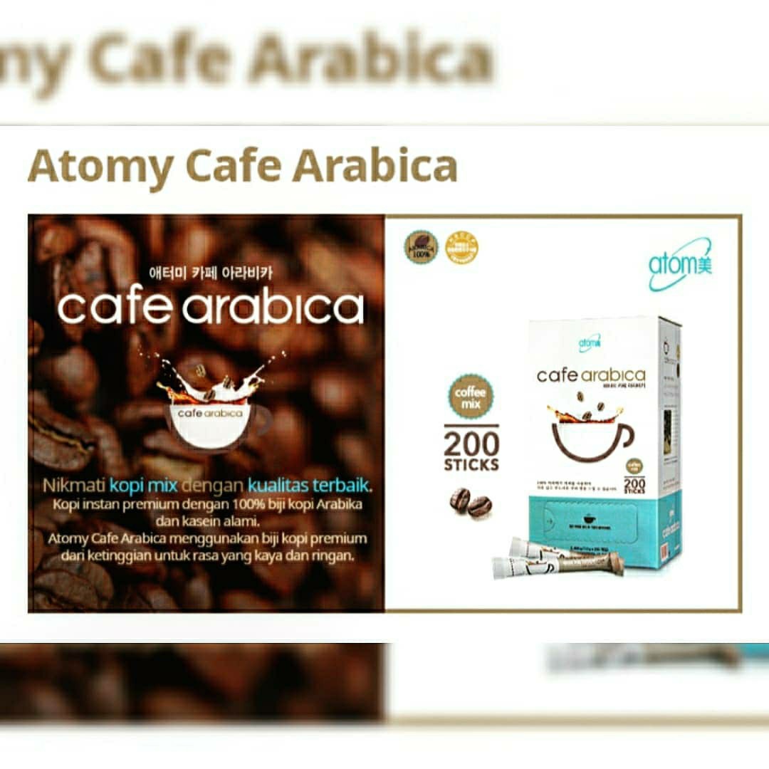 Atomy cafe arabica kopi arabika coffee sachet kopi korea bebas laktosa