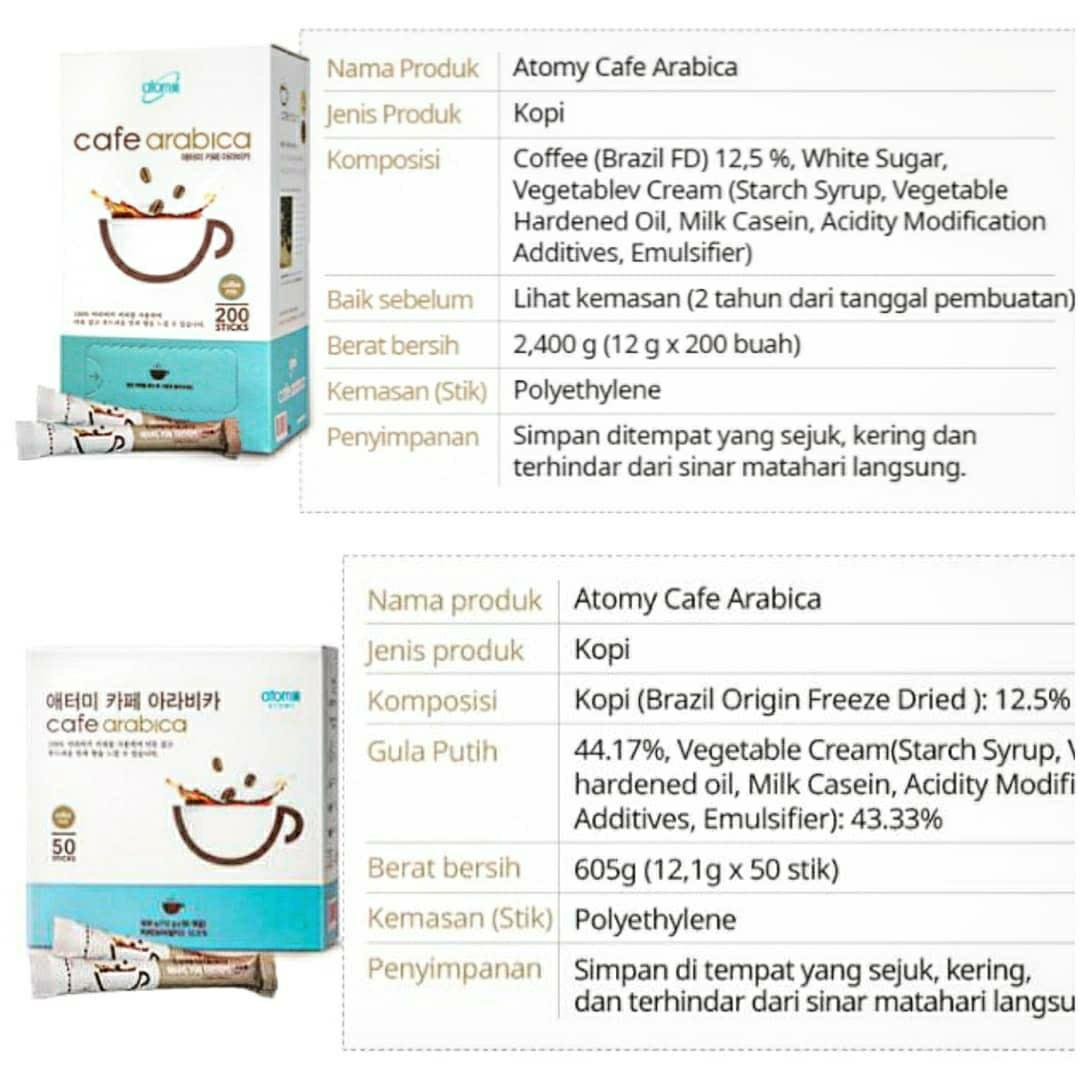Atomy cafe arabica kopi arabika coffee sachet kopi korea bebas laktosa