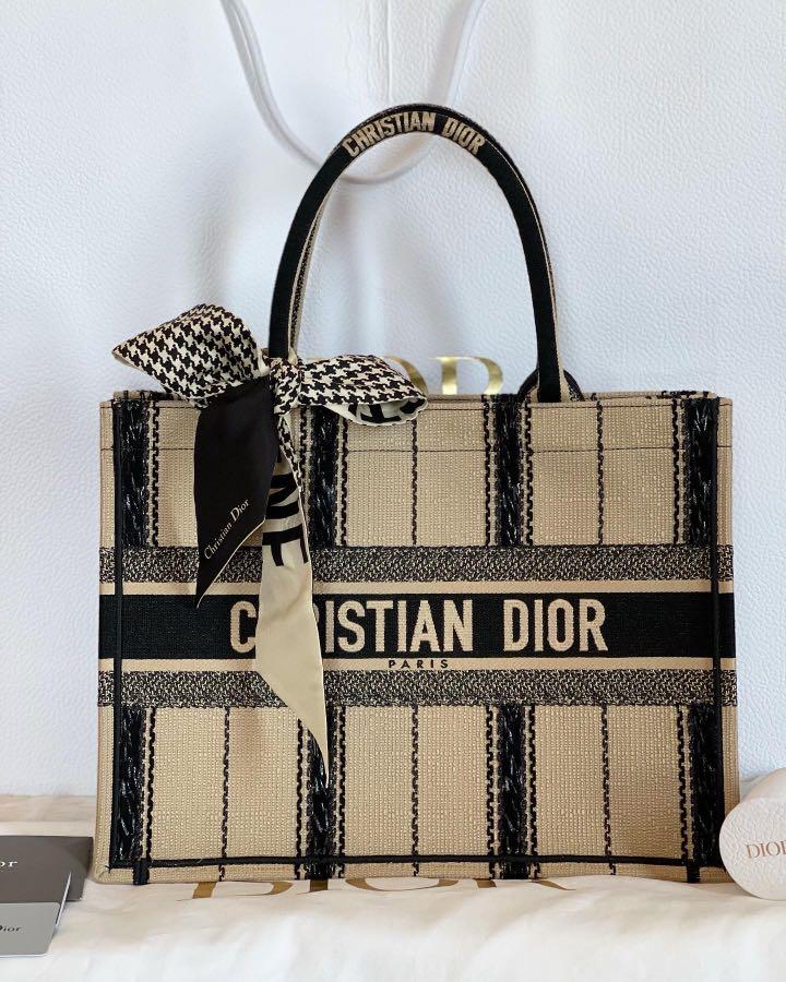 dior book tote twilly