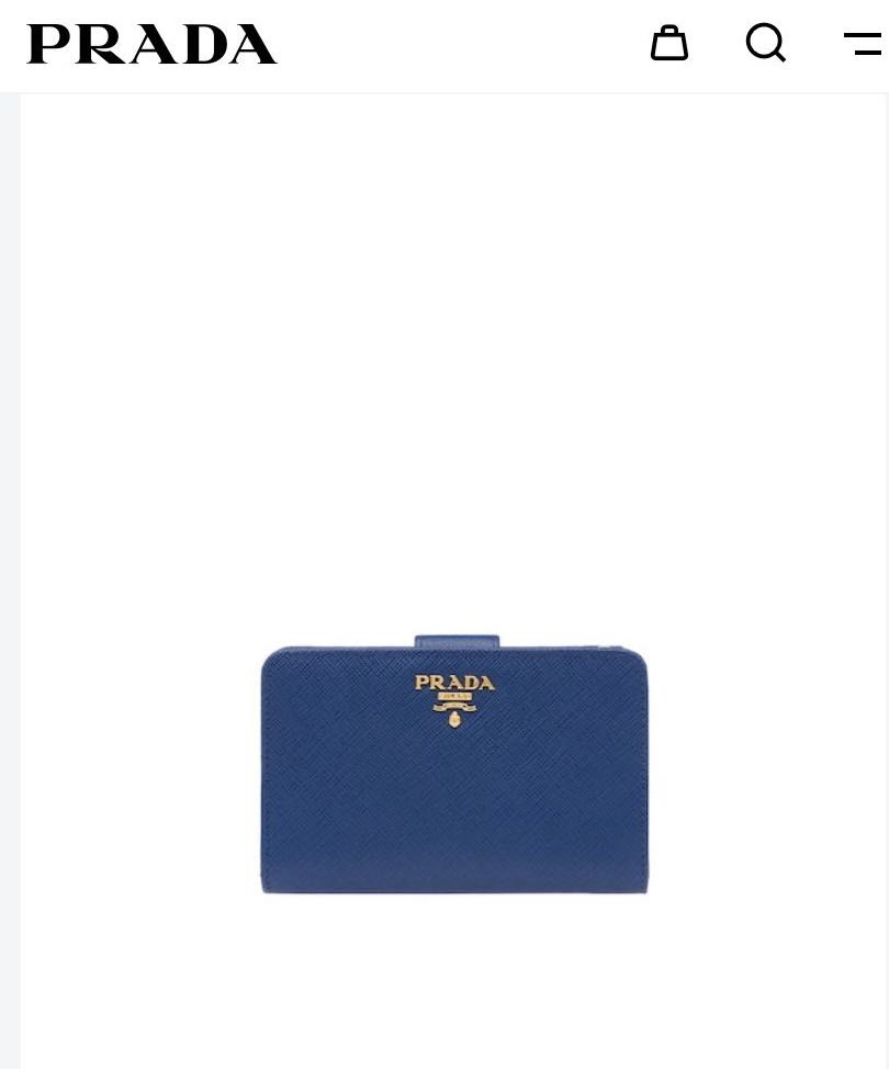 Authentic Prada Small Saffiano Leather Wallet, Women's Fashion 