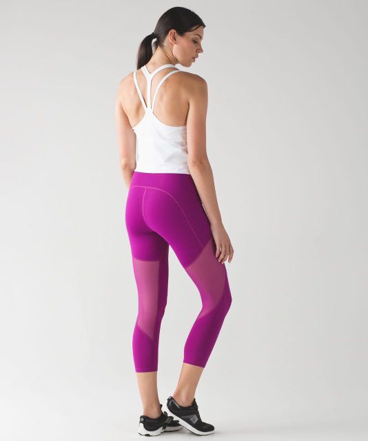 BNWT Lululemon Rush Hour Crop Women s Fashion Activewear on Carousell