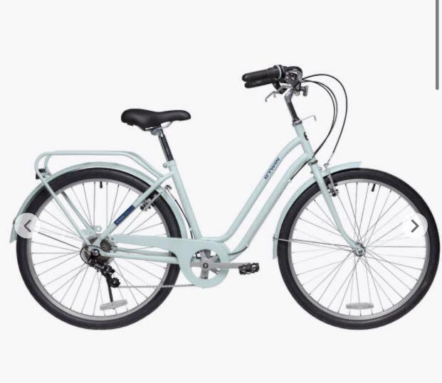 BTWIN Elops 120 Low Frame 26in 6sp City Bike Acid Green Sports Equipment Bicycles Parts Bicycles on Carousell