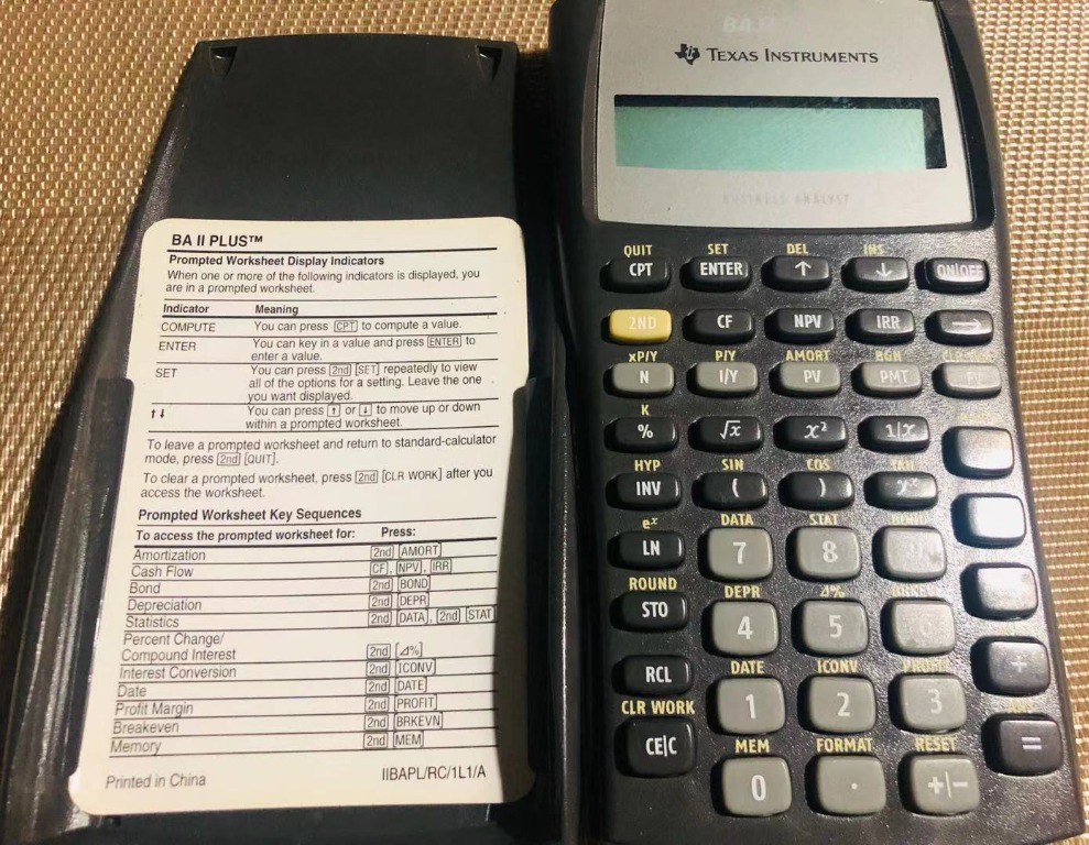 CFA & CASIO Calculator, Computers & Tech, Office & Business Technology