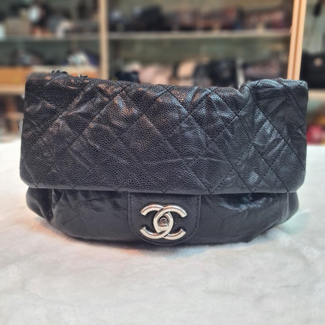 Chanel small flap bag in black with adjustable strap, Luxury, Bags &  Wallets on Carousell