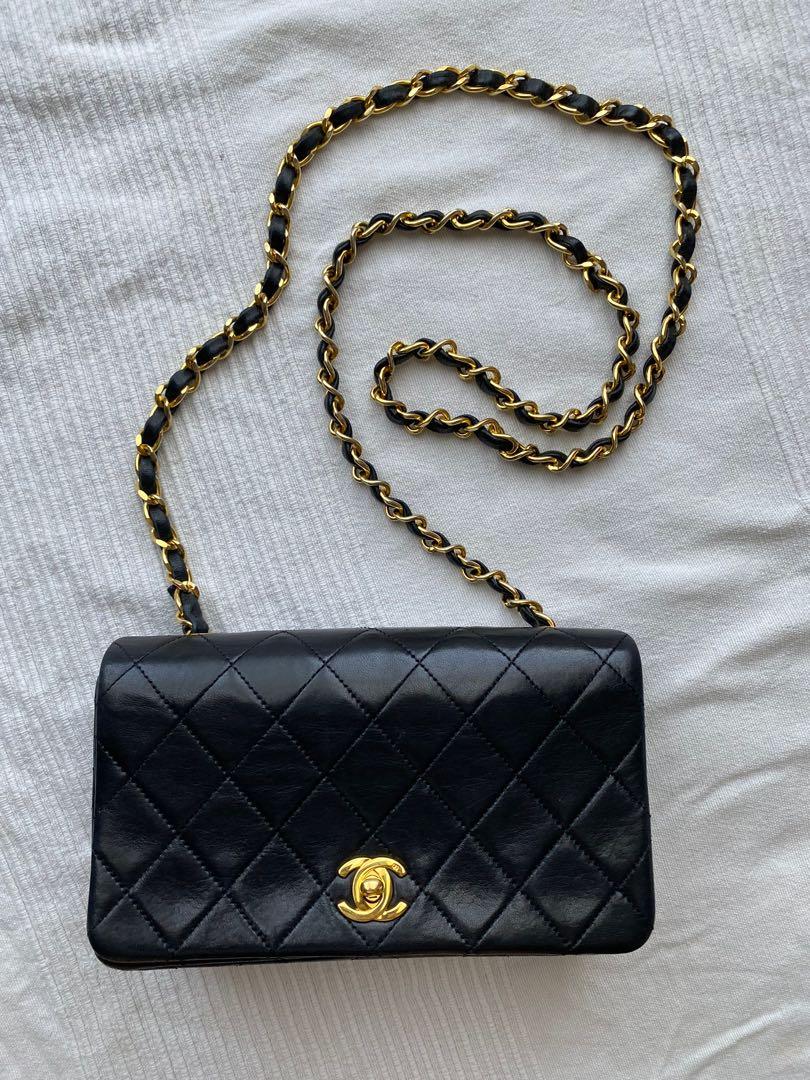 Chanel Vintage Full Flap Bag Quilted Lambskin Mini at 1stDibs  chanel full  flap mini chanel mini full flap bag chanel mini flap vintage