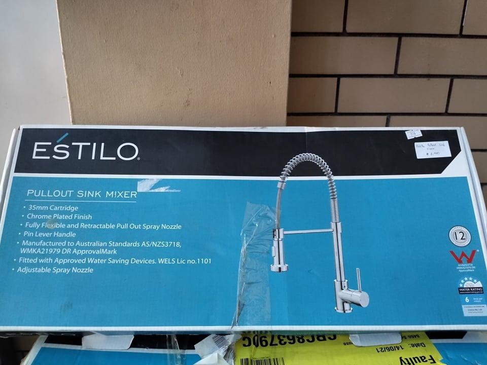 Chrome Tall Vege Spray Coil Sink Mixer (Pull out Sink mixer), Furniture & Home Living, Bathroom