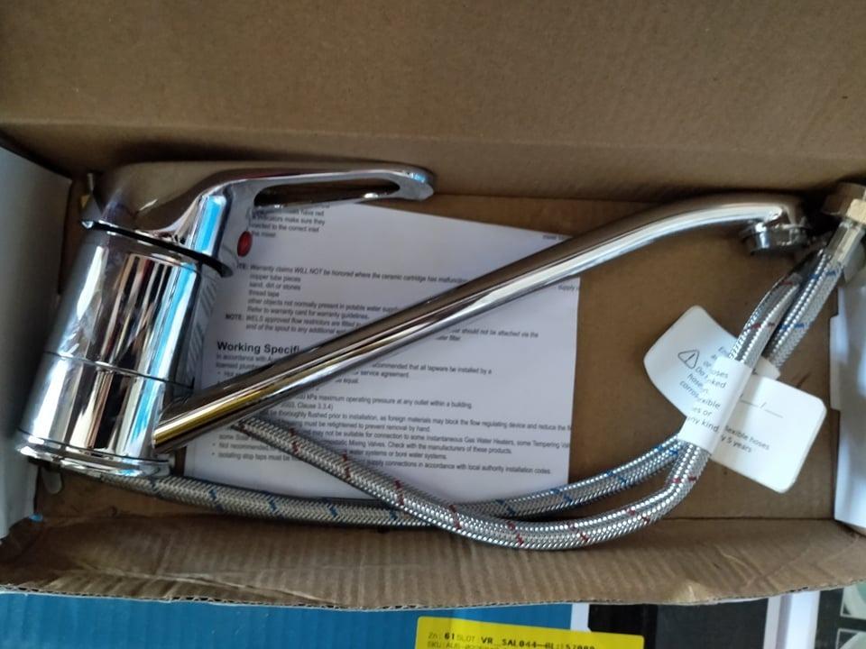 Chrome Tall Vege Spray Coil Sink Mixer (Pull out Sink mixer), Furniture & Home Living, Bathroom