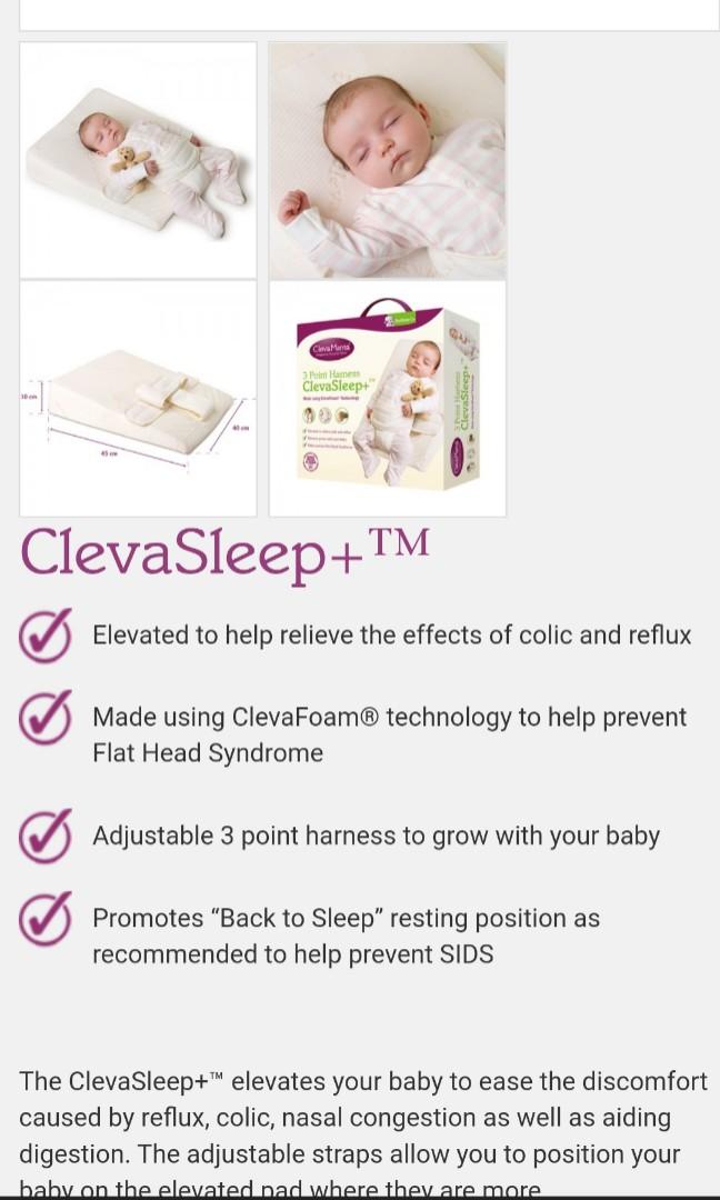 Clevamama Clevasleep 3 point harness sleep postioner Babies Kids Baby Nursery Kids Furniture Childrens Beds on Carousell