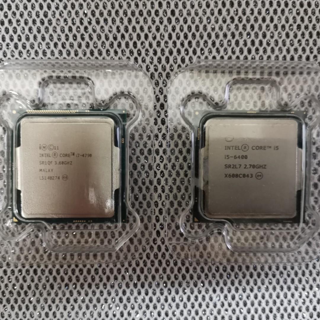 CPUs i7 4790 LGA 1150 (830 hkd) 及i5 6400 LGA 1151(550 hkd) (Price