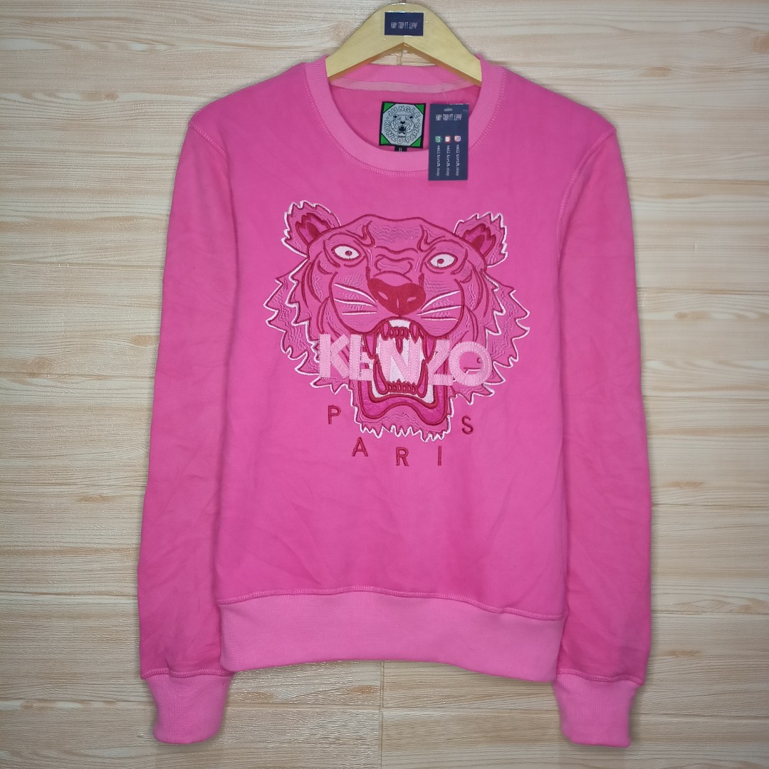Crewneck kenzo second branded, Fesyen 
