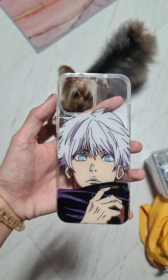 Custom Painted phone case with anime character Glass painting