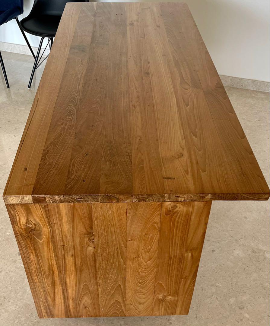 Customised Teak wood island table, Furniture & Home Living, Furniture