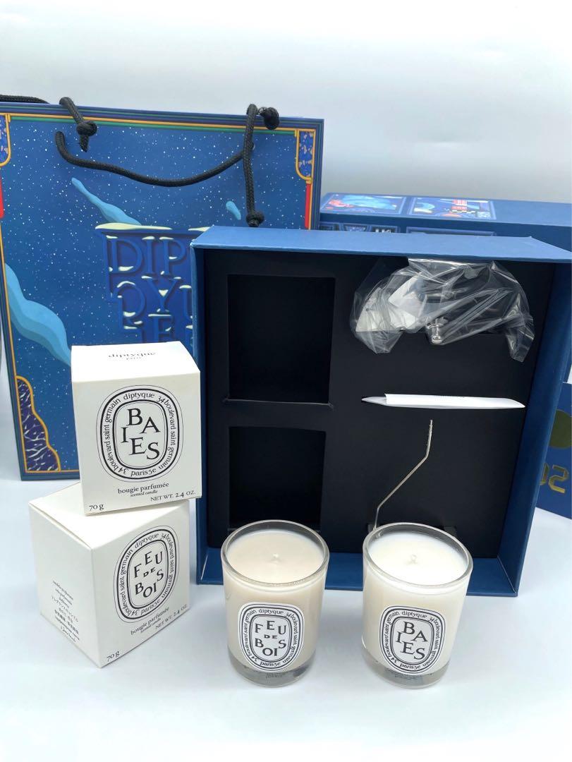 Diptyque 2in1 Blue Box Candle Set Baies Feu De Bois 2021 Health Beauty Perfumes Nail Care Others On Carousell