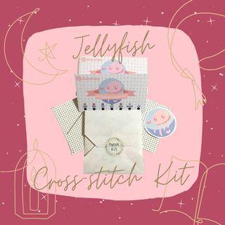 DIY Jellyfish Cross Stitch Patch Kit
