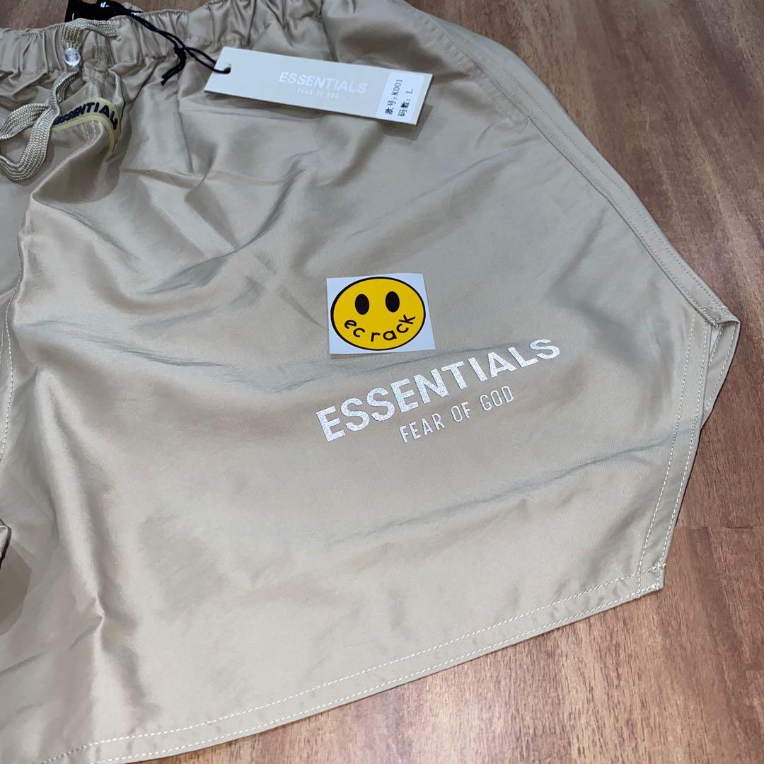ESSENTIALS FEAR OF GOD NYLON REFLECTIVE SHORTS (Category: Shorts) located in Subic. Submitted by ec_rack (Listing ID 1115388417, Image 3). Description: ☑️ available for pre order only ☑️ ETA 10-14 days ☑️ Sizes: S M L XL ☑️ premium quality ₱1,200 plus shipping fee. Message us to inquire/purchase 🙌🏻.
