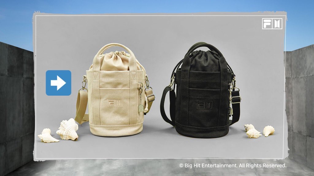 Bts fila 2025 bucket bag