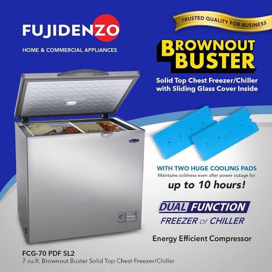 Fujidenzo 7 cu.ft. Sliding Glass Top Chest Freezer, TV & Home