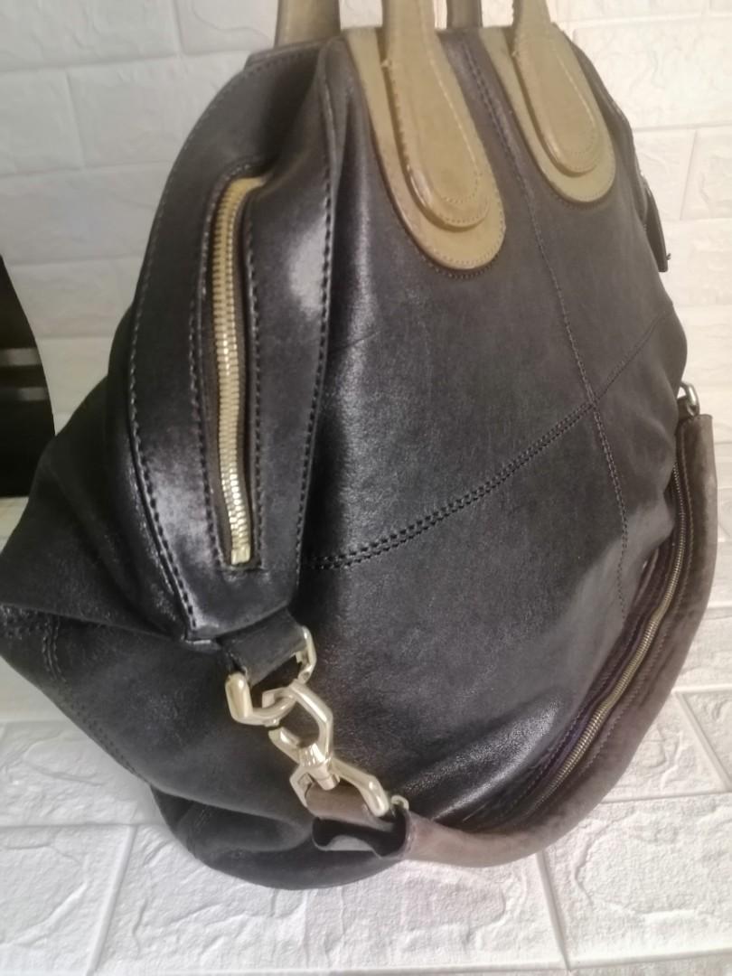 Givenchy Nightingale Bag (Category: Luxury Bags & Wallets) located in Las Pinas. Submitted by etoksi1234 (Listing ID 1115451813, Image 3). Description: Pre-loved Givenchy Nightingale Bag with free wallet... Large size bag... Gold hardware... Oxidize on leather handle... Please manage your expectations. All sales are final. Kindly examine pictures carefully when buying online. No return, exchange policy....