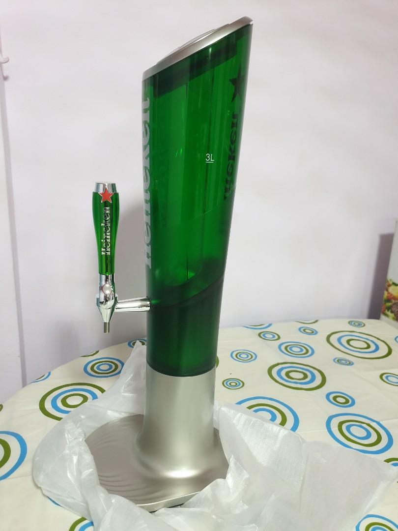Heineken Beer Tower with Led Light, Furniture & Home Living, Kitchenware & Tableware, Other