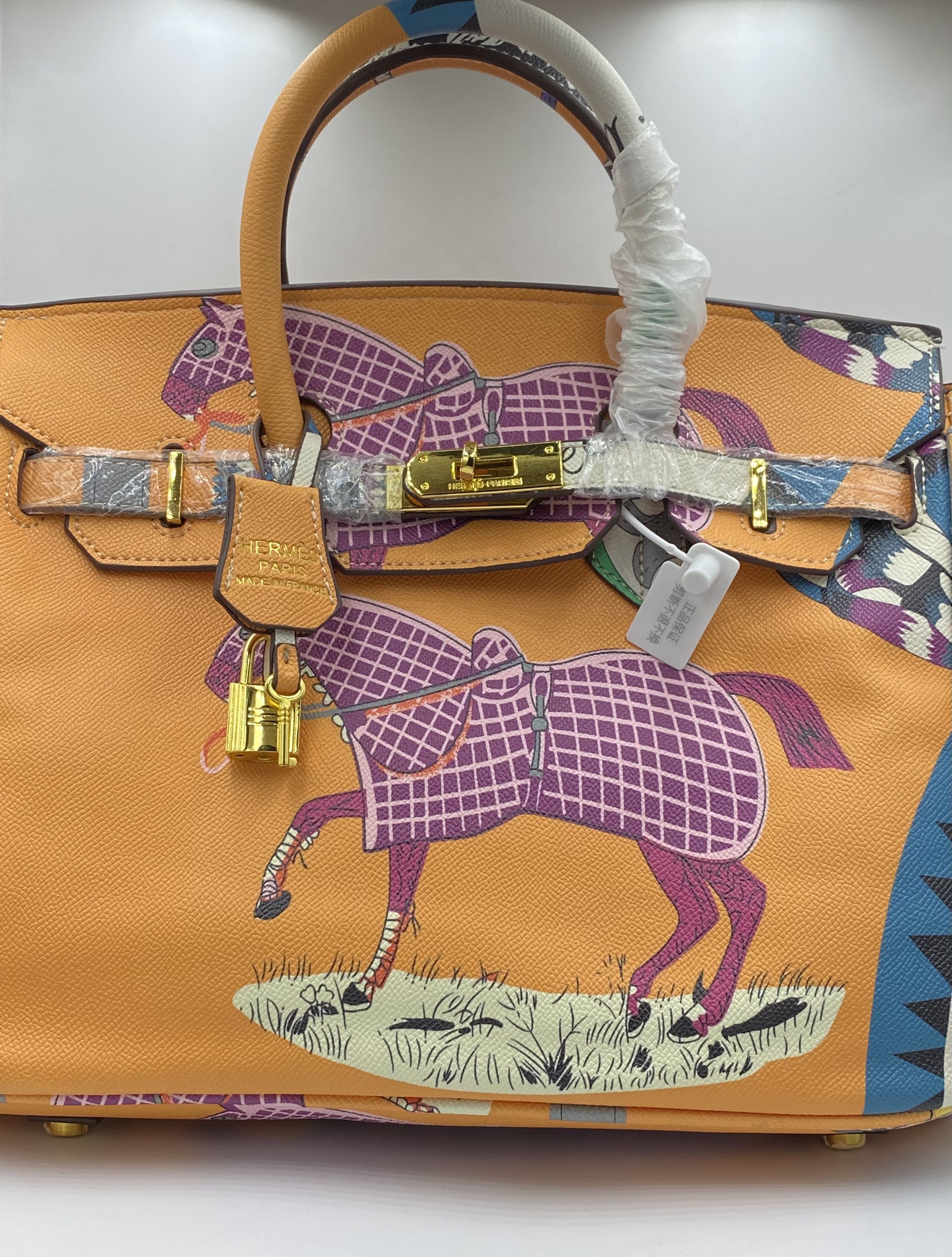 Hermes printed birkin bag cheap