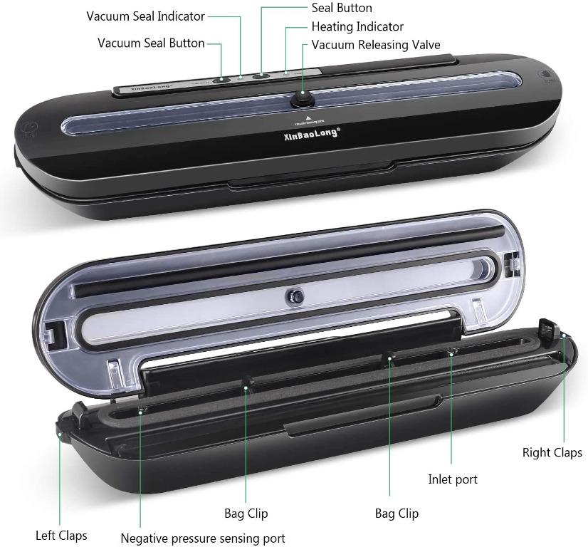 Homeasy Vacuum Sealer, Automatic Food Sealer Machine Sealing