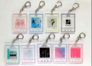 [INSTOCK/ WTS] BTS CLEAR/ TRANSPARENT SONG/ PLAYLIST KEYRING/ KEYCHAIN