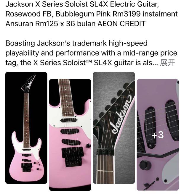 Jackson soloist sl4x bubblegum pink cheap