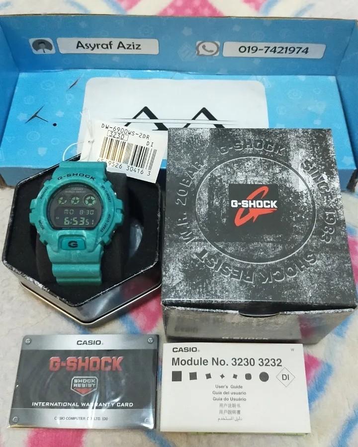 Wts Jam Casio G Shock Original Model Dw 6900ws 2dr Rare Crazy Colour Blues Men S Fashion Watches On Carousell