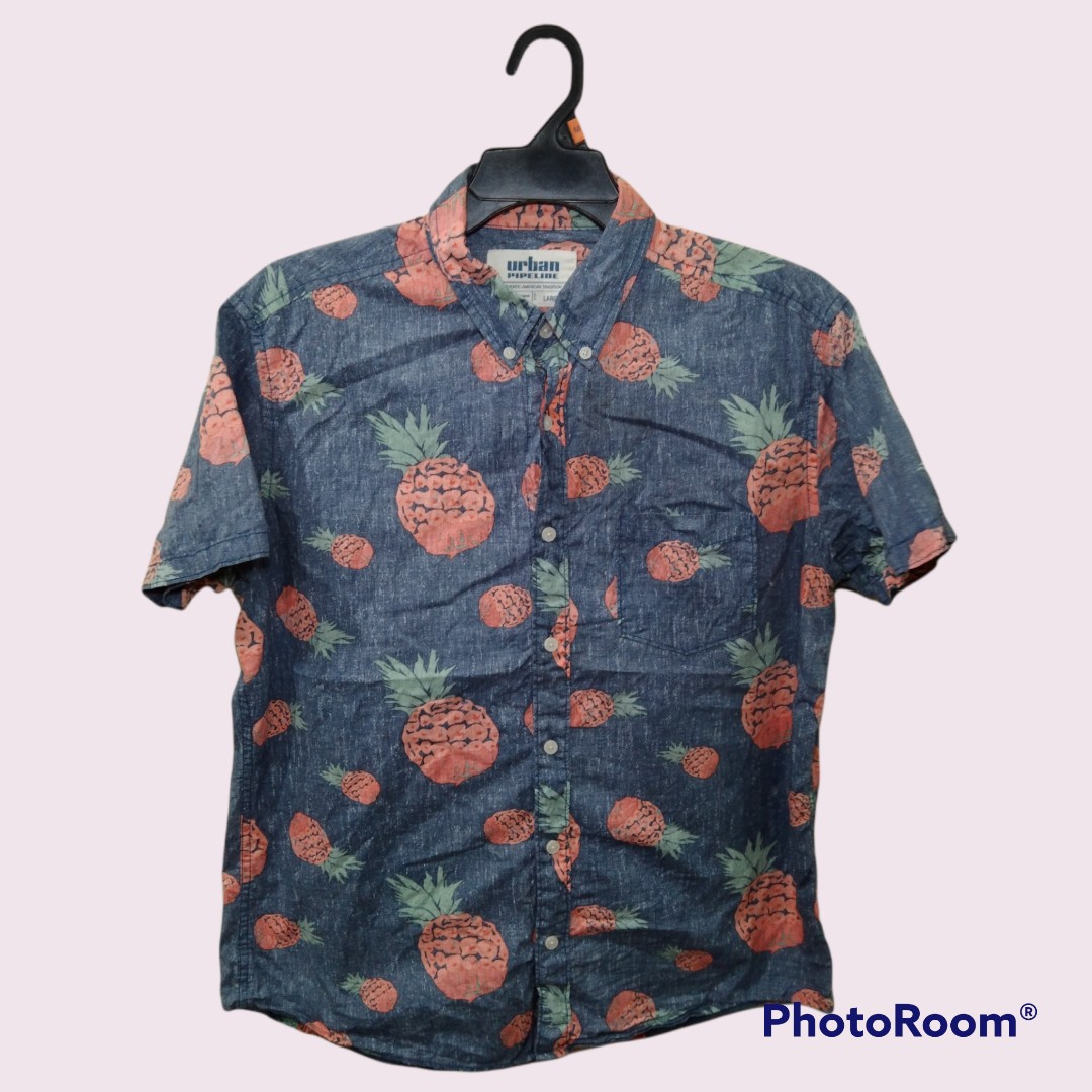 Kemeja hawaii Urban pipeline pineapple 