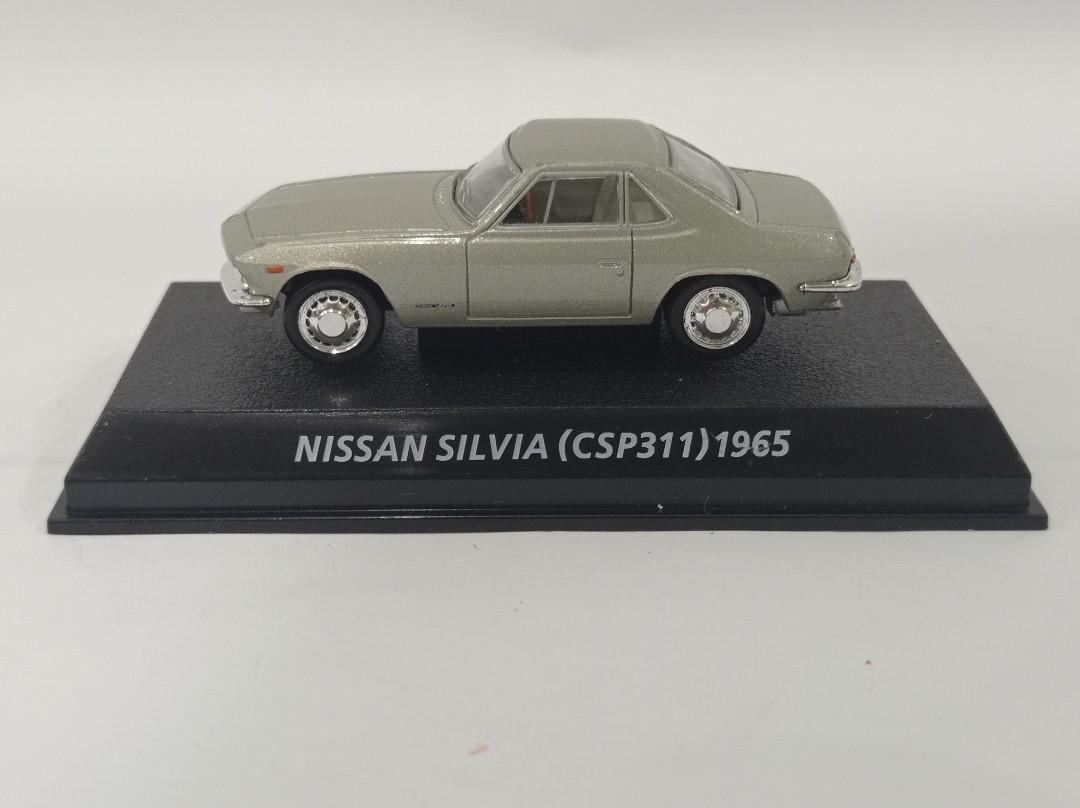 1/64 Konami 1965 NISSAN SILVIA CSP311 SILVER diecast car model 