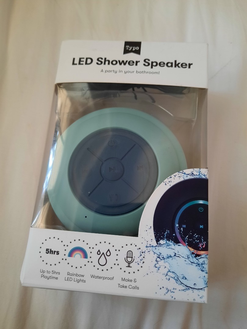 LED Shower Speaker from TYPO, Audio, Soundbars, Speakers & Amplifiers