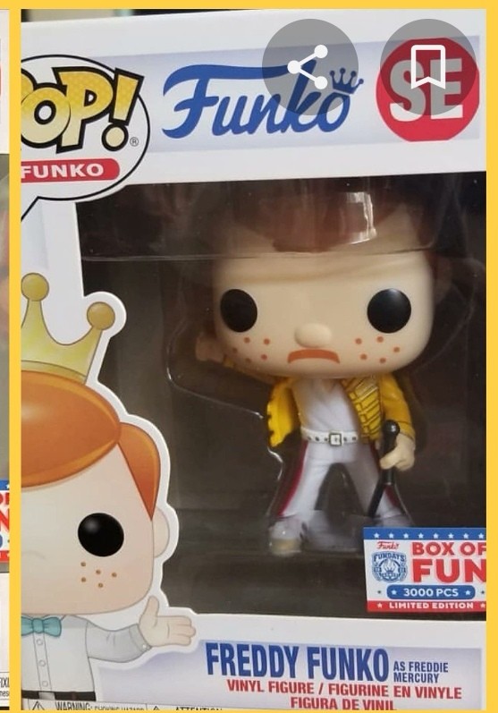 Freddy Funko as Freddie Mercury 