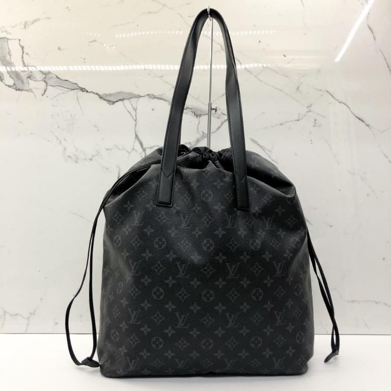 LOUIS VUITTON Shoulder Drawstring Bag & Pouch Cabas Light M44228 Monogram  Black