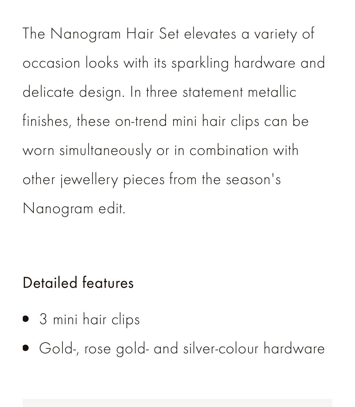 Louis Vuitton Nanogram hair set clips, 名牌, 飾物及配件- Carousell