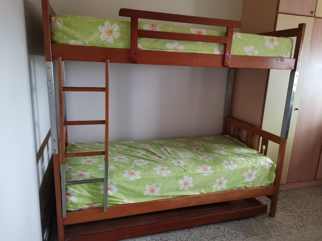 Modified Double Deck Bed (for adult height), Furniture & Home Living