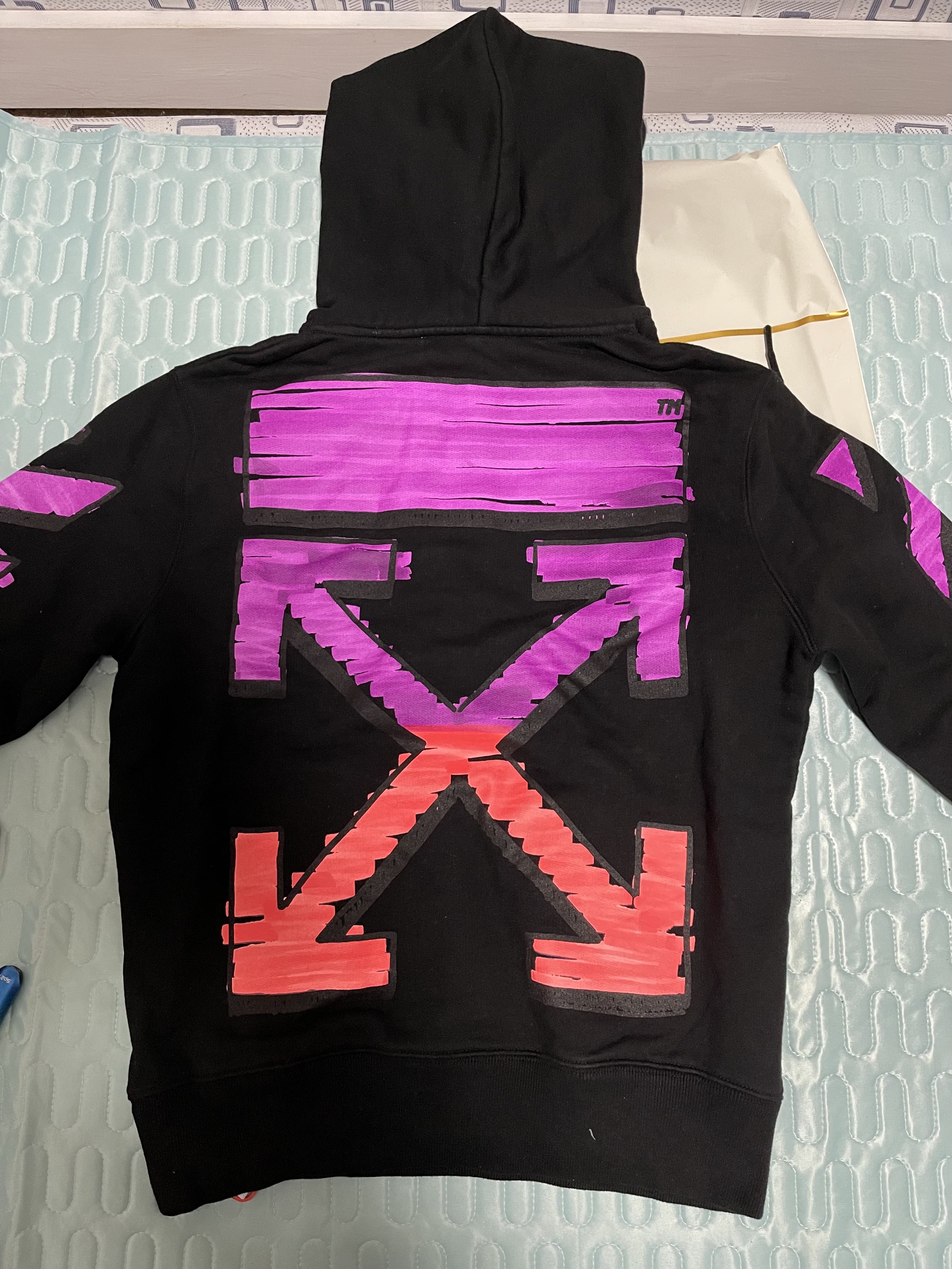Off-White Marker Hoodie (Black), Men's 