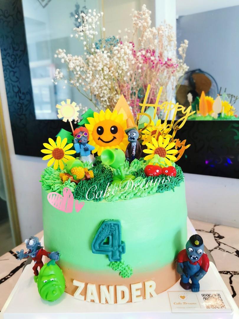 Plants Vs Zombies Eggless Chocolate Cake | Tejal's Kitchen