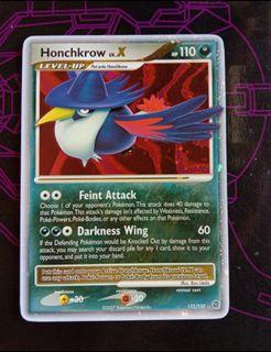Pokemon Card Honchkrow lv X. 132/132 Holo