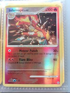 Pokemon card Infernape lv.40.   5/130 reverse holo