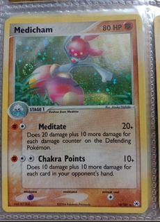 Pokemon card Medicham lv.42  Holo 10/101