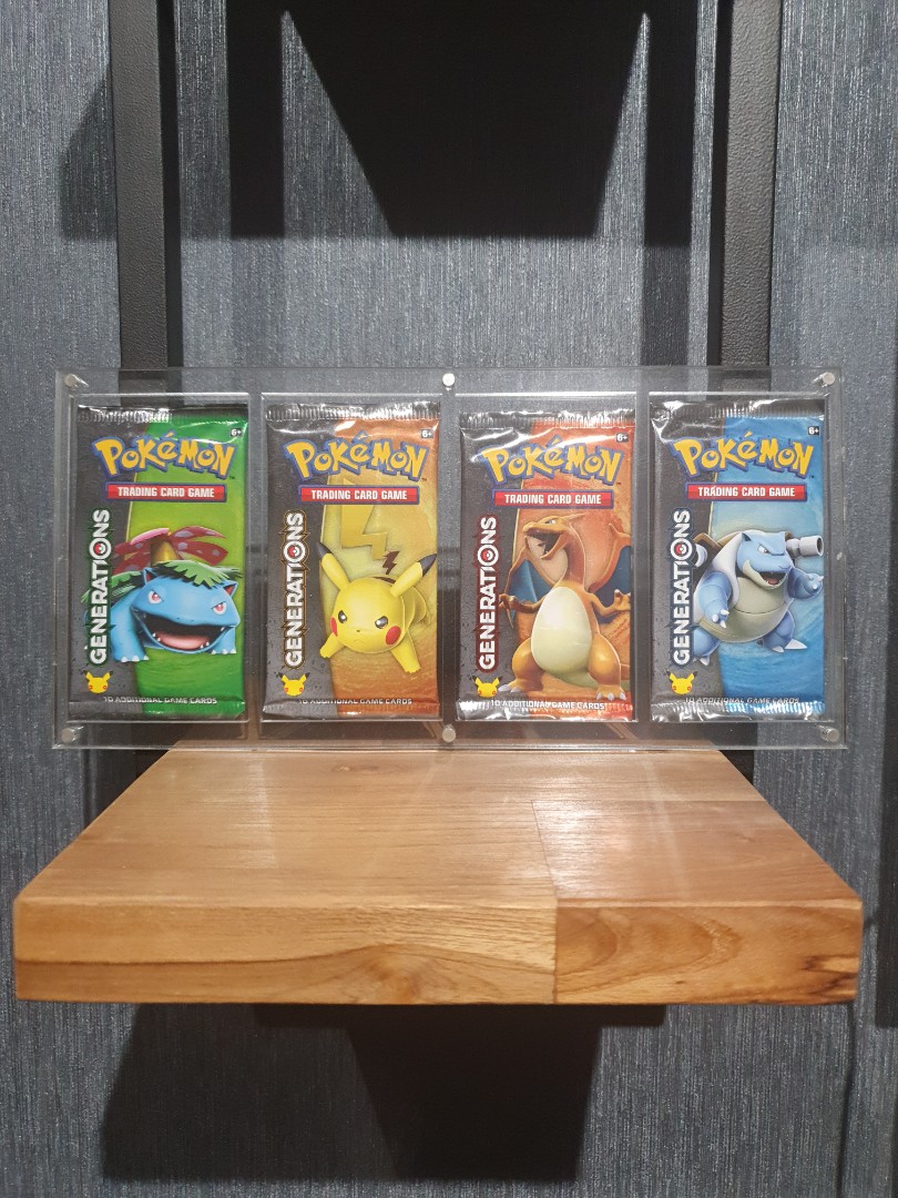Pokemon Tcg Card 20th Anniversary Generations Art Set 4 Packs Hobbies