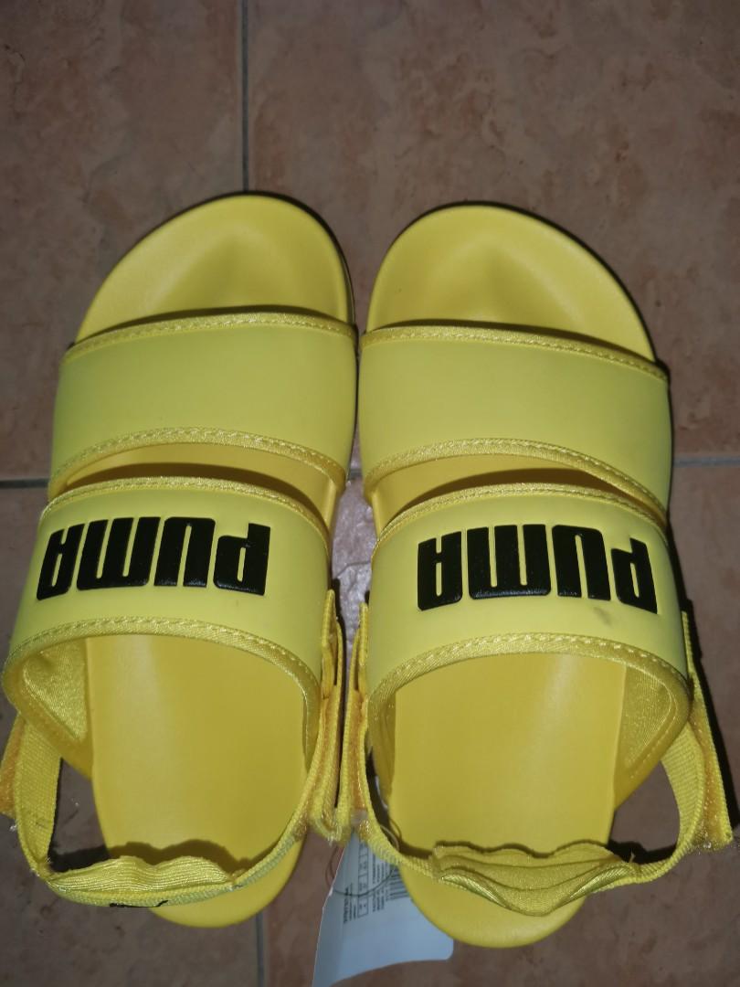 Puma Unisex Yellow Sandals Women s Fashion Footwear Sneakers on