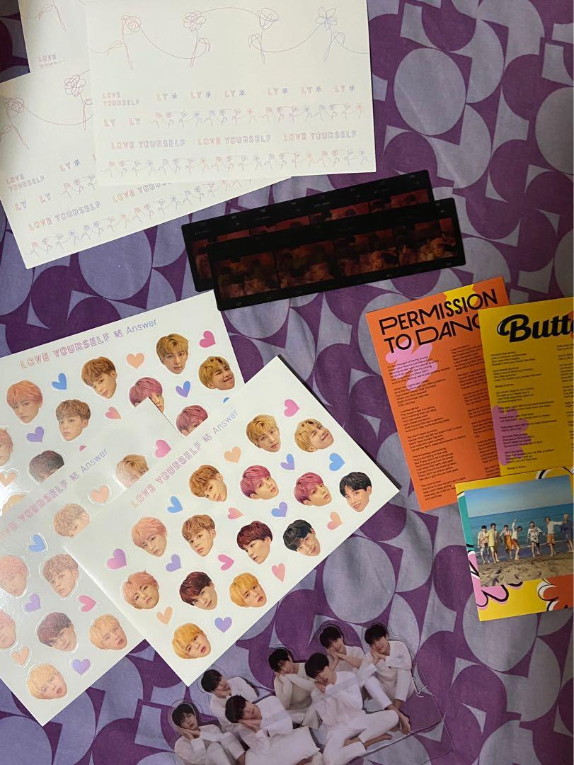 Random BTS Album Inclusions (Category: K-Wave Merchandise) located in Quezon City. Submitted by thethriftyshopper (Listing ID 1115344990, Image 1). Description: wts lfb ph onhand extra bts album inclusions - php 80 each • ly her sticker sheet (3) • ly tear standee (1) • ly answer sticker sheet (3) • mots persona film strip (2) ptd and butter lyrics + ot7 polaroid - php 140 🏷 love yourself album group pola tingi.