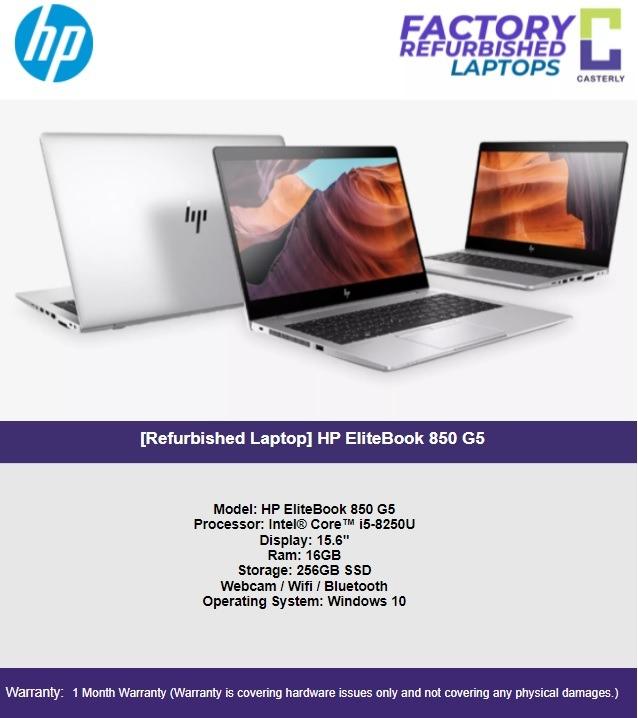 Refurbished Laptop HP EliteBook 850 G5 15