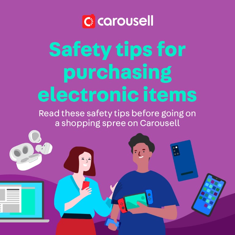 Safety tips for purchasing electronics items, Community on Carousell