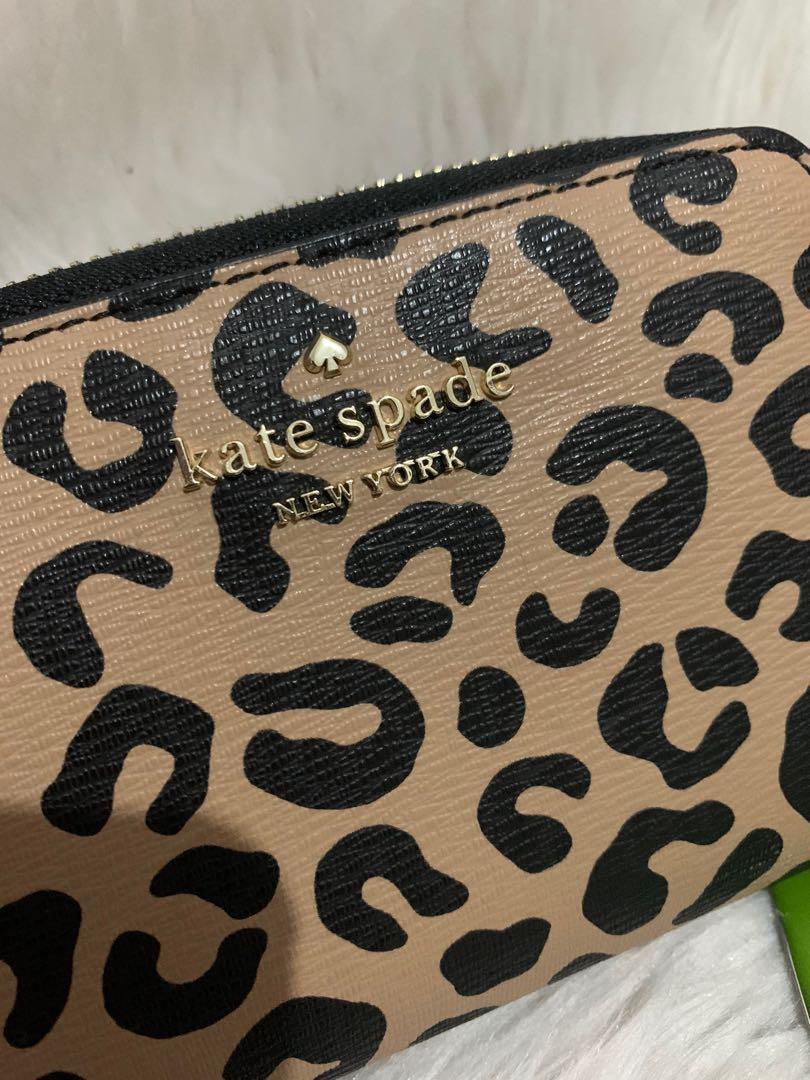 Sale!!!! Original Kate Spade Leopard Short Wallet, Women's Fashion, Bags &  Wallets, Wallets & Card holders on Carousell