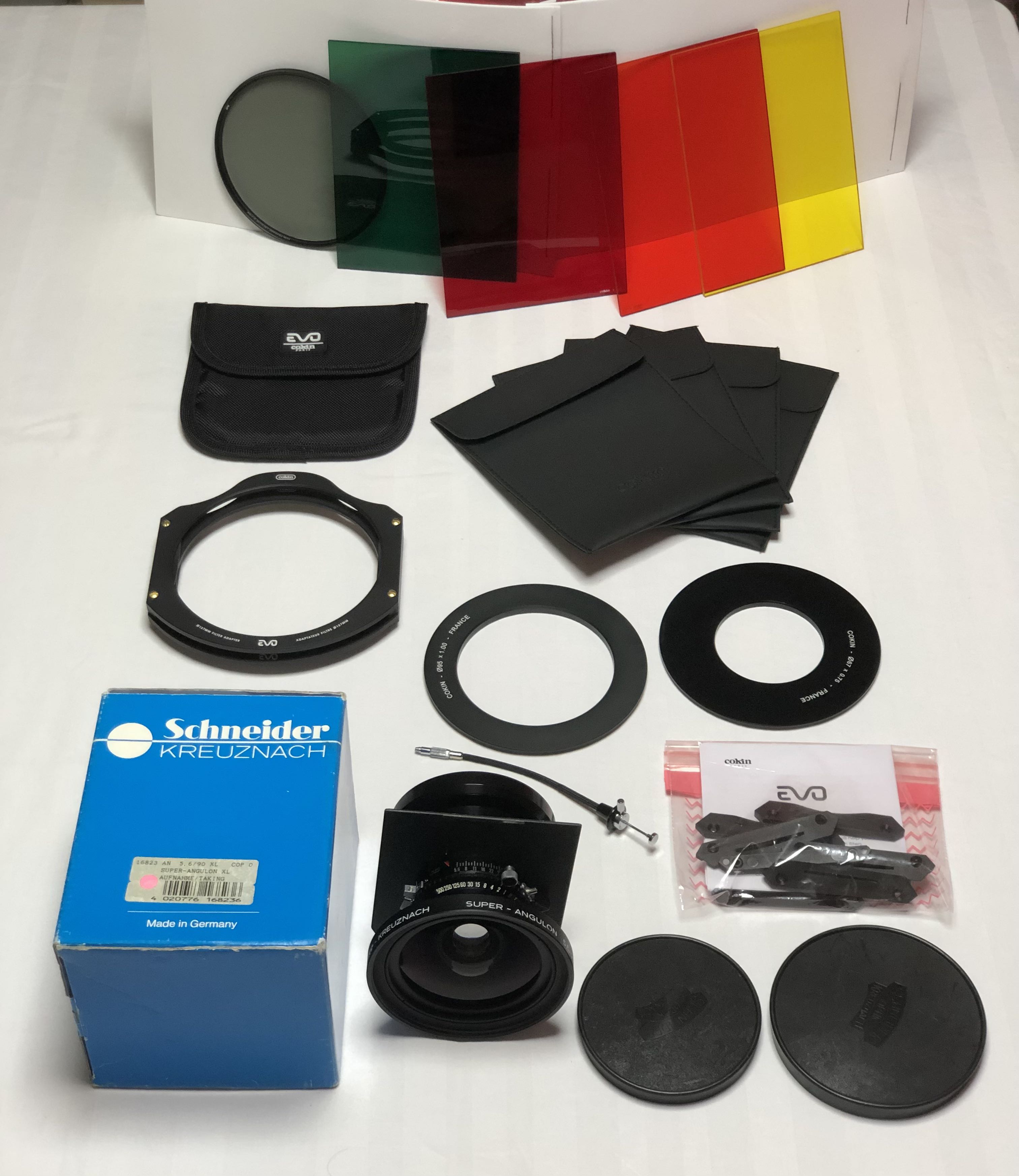 Schneider Super-Angulon 5.6/90 XL , [NEW] Cokin EVO XL filter ...