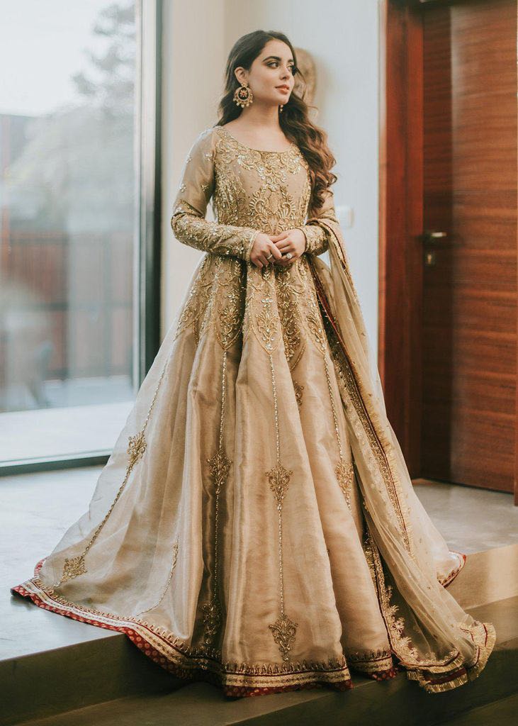 Wonderful Golden Yellow Gown For Girls