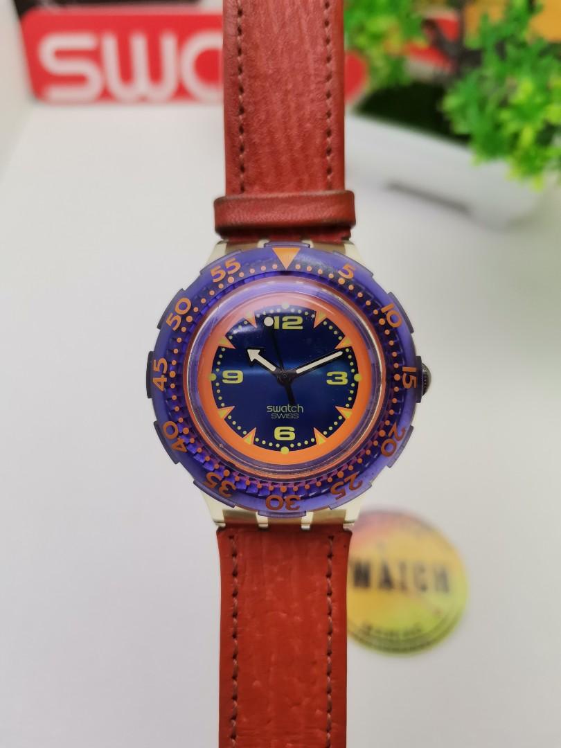 NEW: Vintage Swatch Scuba 200 RED ISLAND SDK106 New And